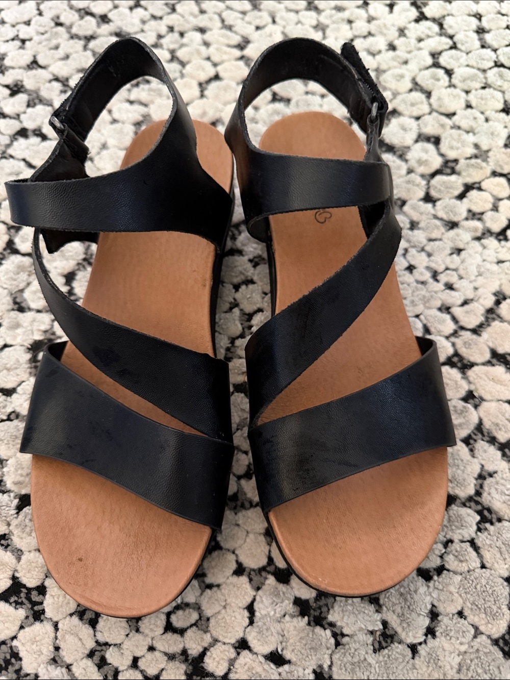 BareTraps Black Strappy Women’s Sandals